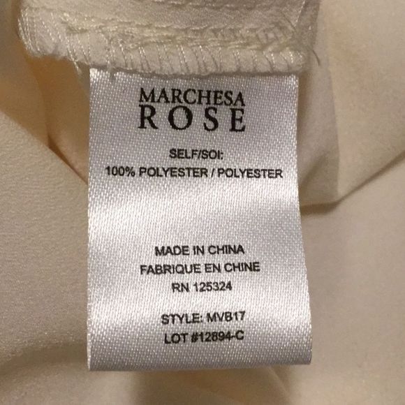 Marchesa Rose Long Sleeve Neck Tie Blouse - Picture 12 of 13